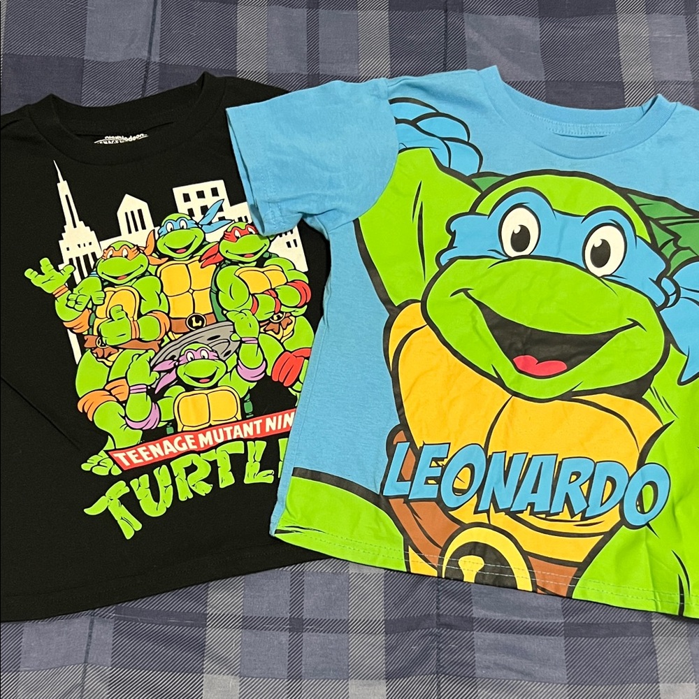 Nickelodeon Teenage Mutant Ninja Turtles Leonardo Blue and Green T-Shirt